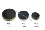 Round Metal Storage Containers Black Shoe Polish Tin Small Tin Containers with