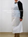 Flat Disposable Medical Aprons , Waterproof White Disposable Aprons Long Life