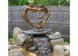 Quality Man And Woman Dancing 150cm Height Bronze Outdoor Garden Art wholesale