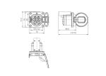 Single Phase 32A Electric Vehicle Charging Plug Straight Angle