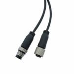 Coaxial IP Camera Power Cable M12d 4 Pin Female / 5 pin Male Waterproof 041