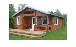 Quality 2 Bedroom Outdoor Wooden House Canadian Spruce Without Roof Tiles For Apartment wholesale
