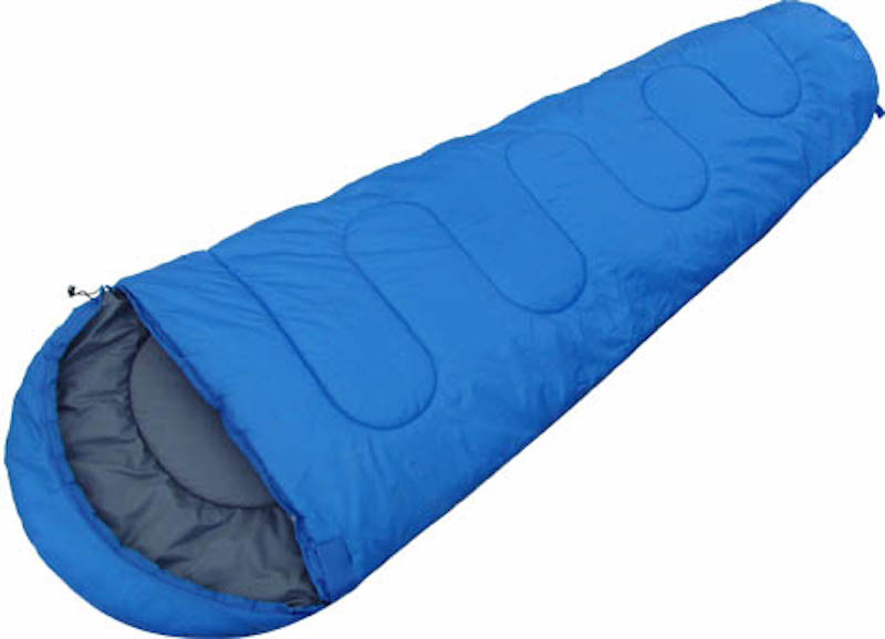 Outdoor Travel Camping Water Resistent Black 190T Poly Cotton Mountain Sleeping Bag 230X80X50cm