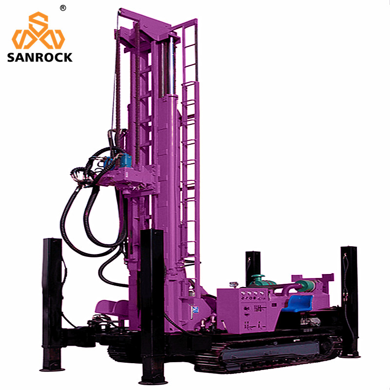 Crawler Water Drilling Machine for Deep Water Well Drilling Equipment 6300×2300×2650mm