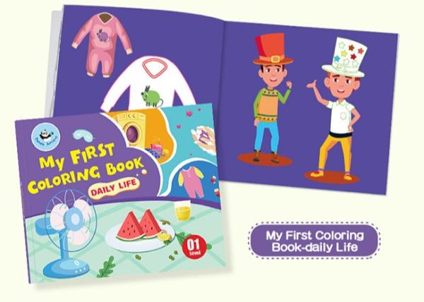Daily Life Educational Coloring Book , Cognitive Development Creative Doodle