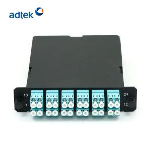 Quality MTP / MPO LGX Fiber Optic Cassettes 12 Ports 24 Fibers OM3 wholesale