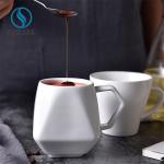 Farmhouse White Porcelain Coffee Mugs 320ml 230ml