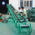 Walking Wheel 12m 1.5KW Mobile Rubber Material Belt Conveyor At fertilzier