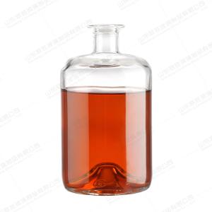 Quality Clear Glass Liquor Bottle with Customized Bottle Color and Acceptable Customer's Logo wholesale