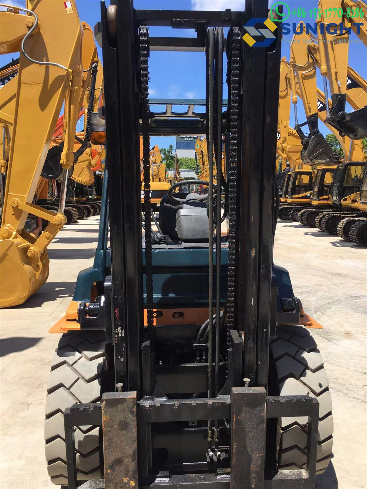 Second Hand Multi-Function Original Japan Diesel Forklift TOYOTA FD50 In Good Condition