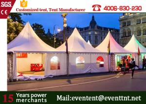 Quality Outdoor Luxury Pagoda Party Tent Glass Wall Waterproof With Insulation Linings wholesale