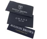 Etiquette Textile Woven Personalised Fabric Labels End Folded Clothing Labels