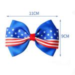 Ribbon diy custom wholesale American National Day bow hair accessories