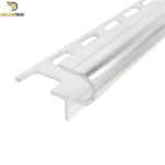 Matt Silver Stair Nosing Tile Trim Bullnose Edge For Decoration Protection