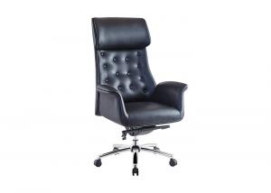 CEO Leather Electroplated 80cm Architect Desk Chair