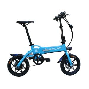 Quality 36V 8AH Portable Folding Electric Bike , 14 Inch Electric Mini Bike Plastic Pedal wholesale