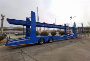 Quality 12 Tires European 3 Axle Double-Deck Hydraulic Lifting Truck SUV Carcarrier Semi-Trailer wholesale