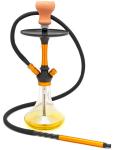 Arabian Aluminum Single Hose Hookah Transparent Table Glass Shisha
