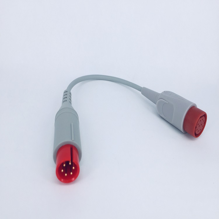 IBP Adapter cable for transducer compatible for Drager monitor