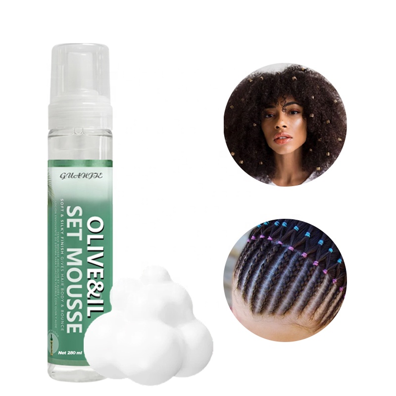 No Flaking Olive Oil Hair Styling Mousse For All Hair Types