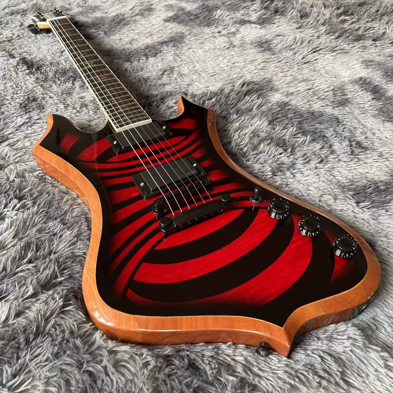 Custom Grand Wylde Audio Nomad Electric Guitar, Quilted Maple Veneer, Ebony Fretboard, Redrum Vortex