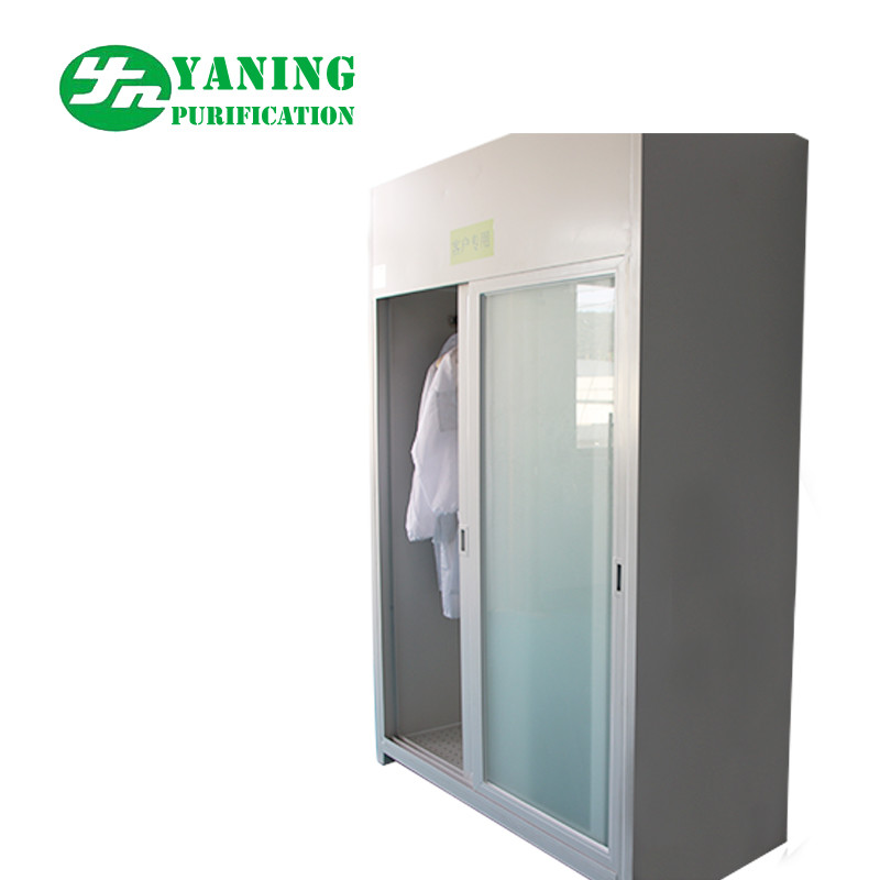 Sliding Door 400w Clean Room Garment Cabinet Powder Coated Steel