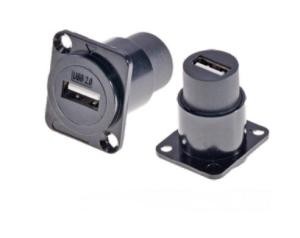 Quality USB 2.0 Zinc Alloy Square Data Connector for Dustproof Audio Data Housing Material wholesale