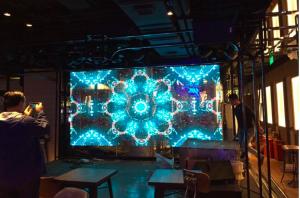 Quality Commercial Indoor Transparent Led Mesh Screen Shopping Mall Advertising wholesale