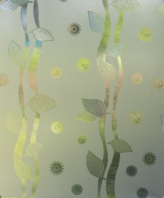 Decorative Window Film No Glue Privacy Static Cling Glass Films with Self-Adhesive