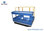 100 Lb Electric Stationary Lift Table 48x72 Pop-Up Ball Transfer Platform With