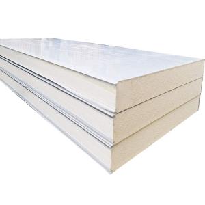 Quality Fireproof B1 Grade PU Polyurethane Corrugated Sandwich Roofing Panel for Exterior Wall wholesale