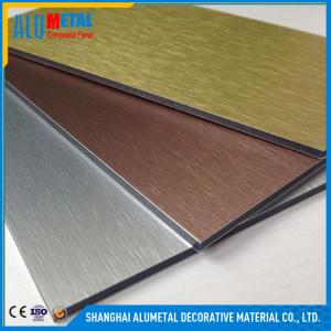 Quality 6mm PVDF Aluminum Composite Panel AA5005 For Prefabricated Buildings wholesale
