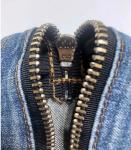 Custom Apparel Supplier Men'S Blue Slim Fit Jeans Stretch Destroyed Ripped