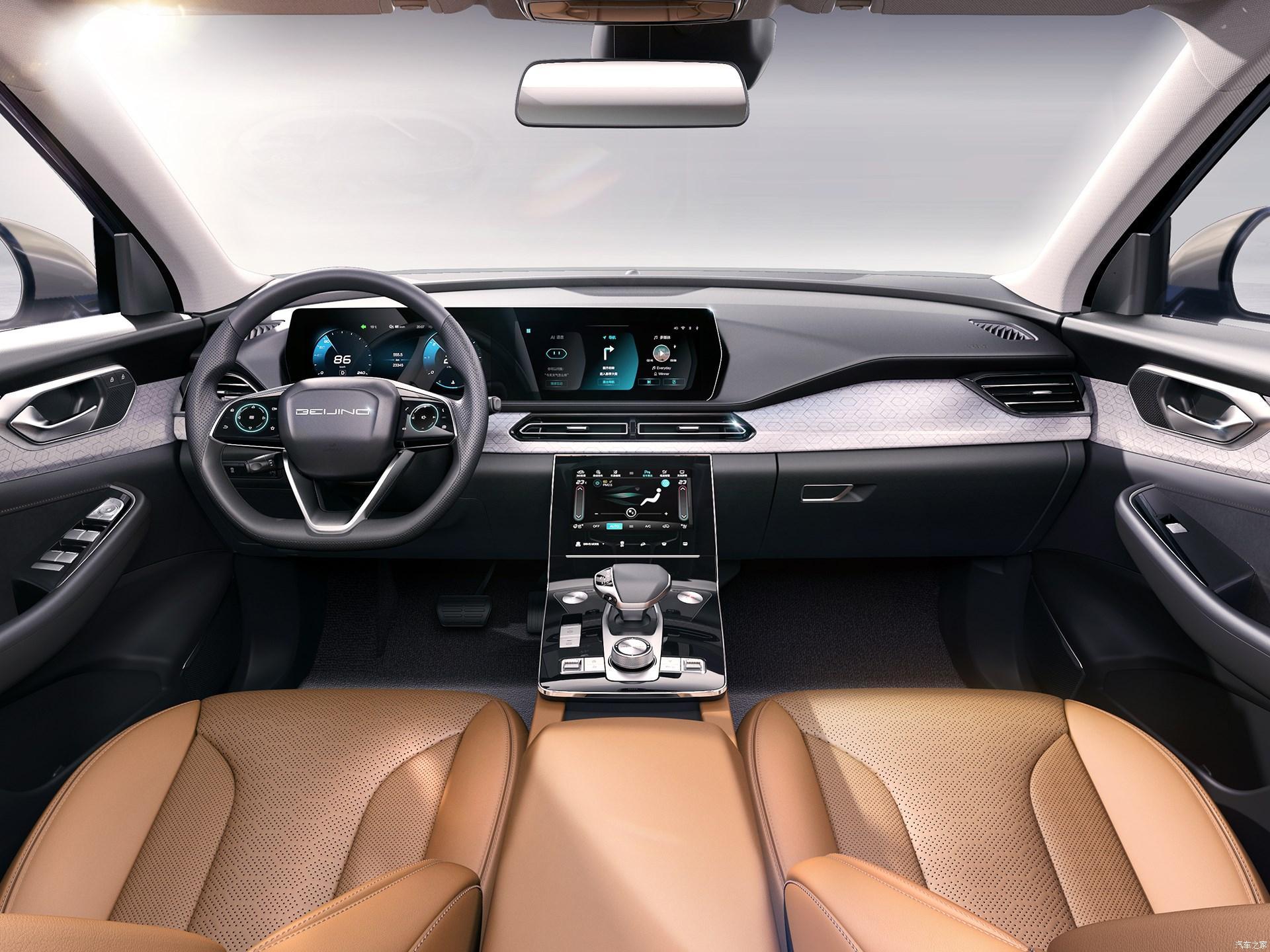 Non-integrated Body X7 Phev LED Electric Light R19 SUV 138 with 5 Seats Lhd Baic Beijing Leather Automatic Gas/Petrol Car