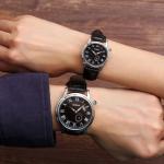 Couple Watch Waterproof Genuine Leather Band BARIHO MPJ411-11AB