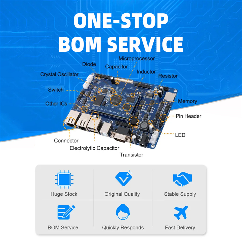 OEM Multilayer PCB Manufacturer Factory Custom SMT DIP Assembly Processing Gerber BOM SMD Soldering PCBA Printed Circuit Board