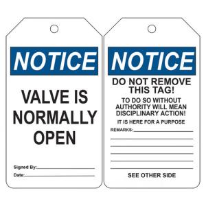 Quality Plastic Safety Tag Polyester Rectangle Double Side Printed Safety Tag wholesale