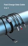 Data Cable 3 in 1 Fast Charging Data wire