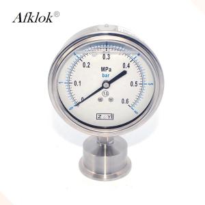 Quality Diameter 63mm Stainless Steel Gas Pressure Gauge Manometer wholesale