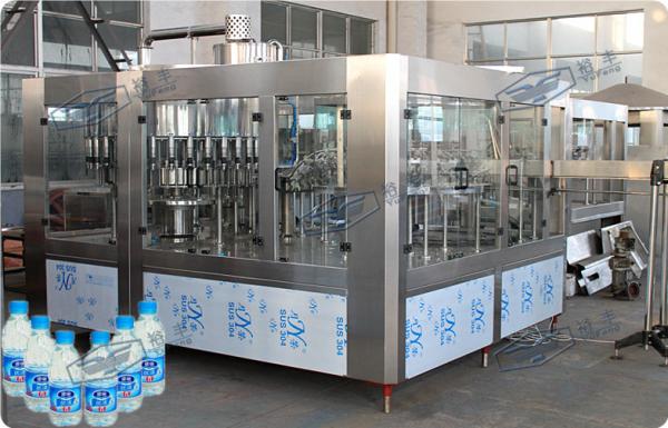 Electric Juice / Water Filling Machine 330ml Commercial Bottling Equipment 7.6kw
