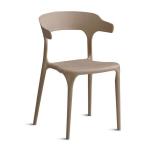 Waterproof Plastic Stacking Dining Chairs Colorful Green Plastic Dining Chairs