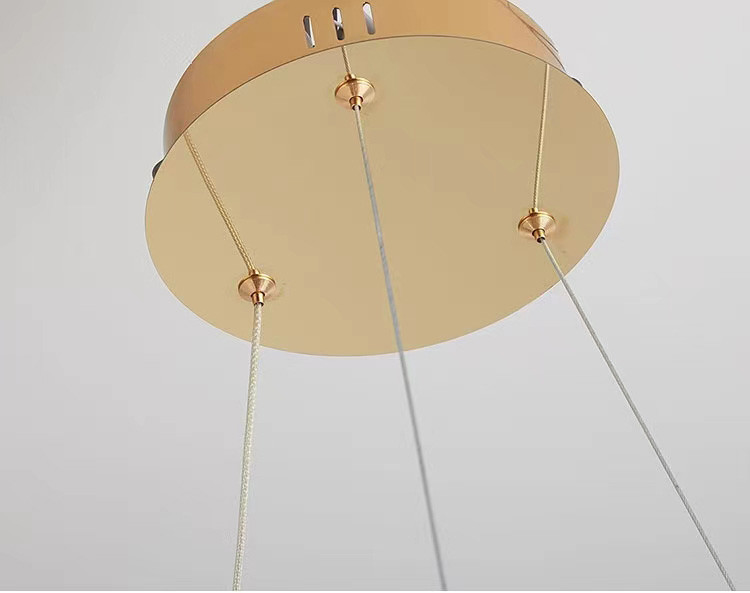 Postmodern Modern Circular Luxury Ring Led Chandelier Rustproof