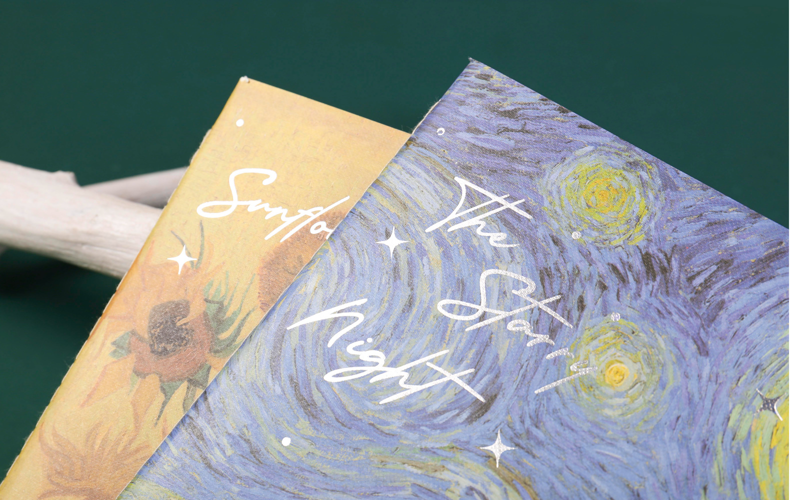 Paper Notebook featuring Vincent Van Gogh Motivation Three-Dimensional Oil Painting