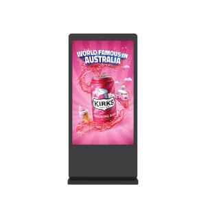 Quality 86 Inch Advertising TV Display , 3000 Nits Outdoor Digital Kiosk ODM wholesale