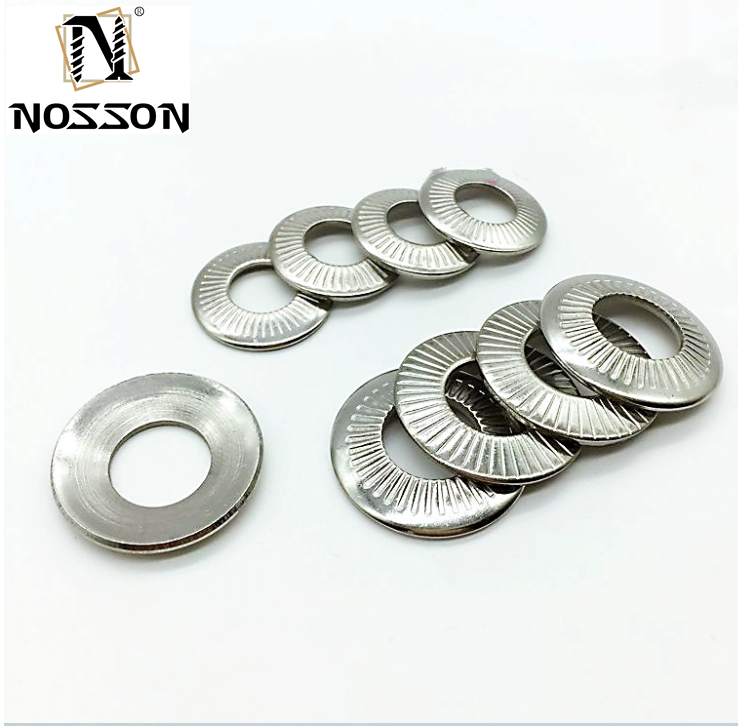 Industrial Applications M3-M30 SS304 Knurled Lock Washer with External Tooth Design and ANSI/ASME Standard