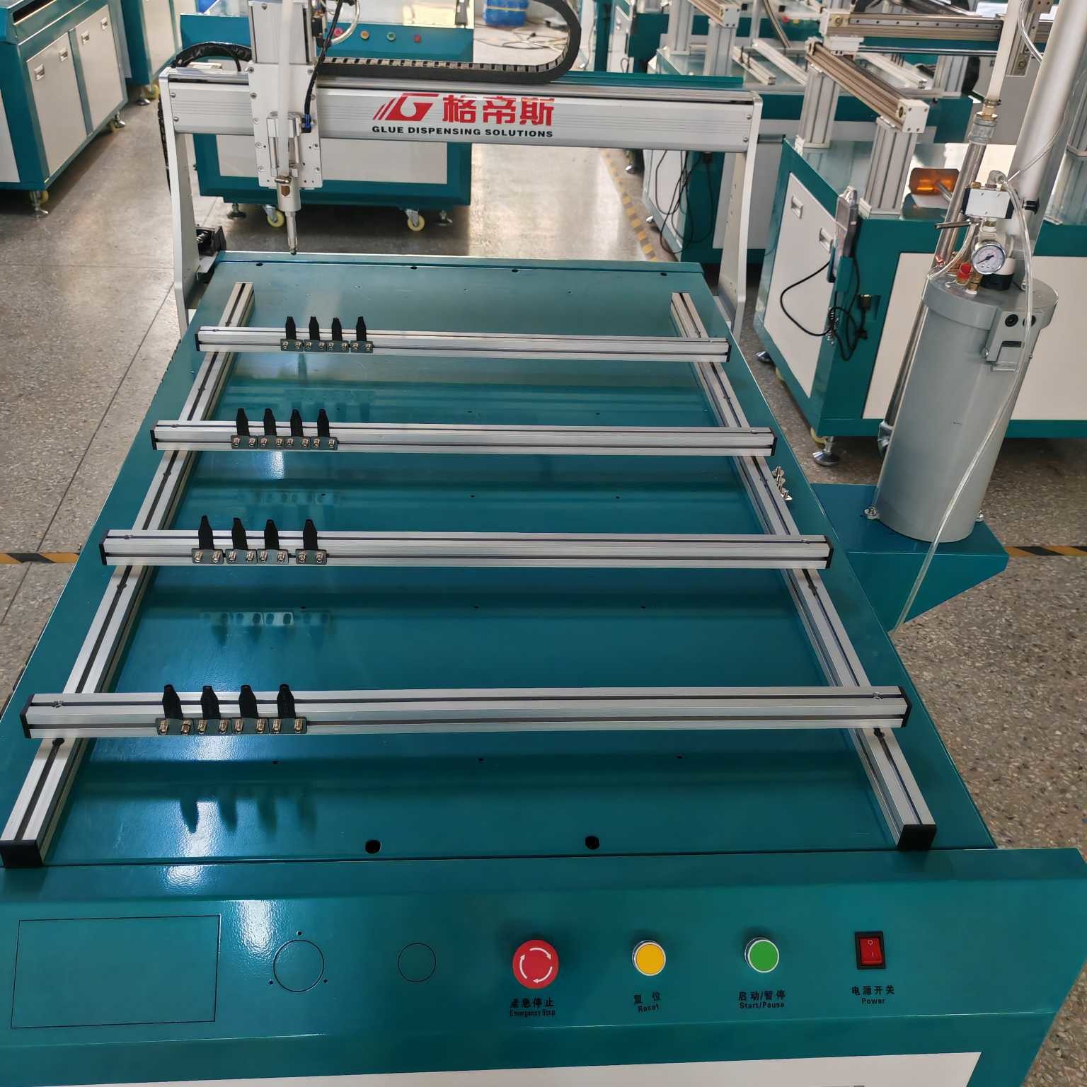 1200*800*100mm Automatic Glue Dispenser 0.4Mpa - 0.6Mpa Adhesive Dispensing Equipment
