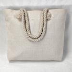 Customized Blank Linen Sublimation Jute Shopping Bag For Sublimation Printing