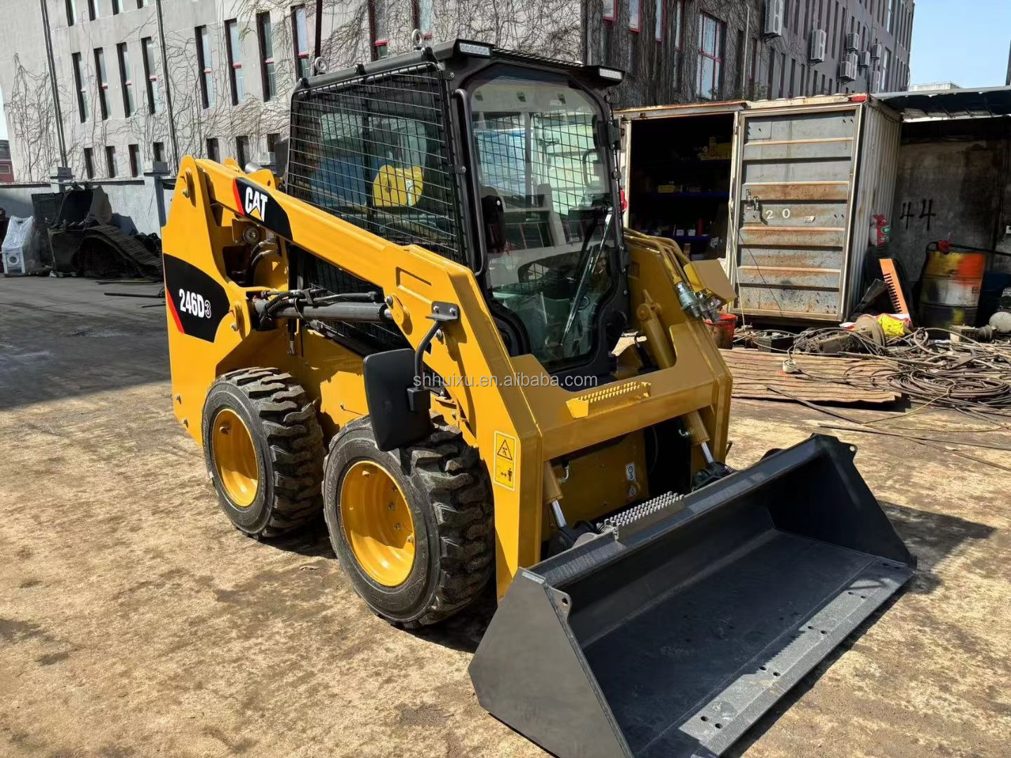 3 Ton Used Cat Excavator Caterpillar Skid Steer Loader CAT246D3