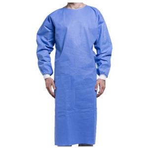 Quality SMS Disposable Isolation Gowns With Knitted Cuffs CE FDA Certification wholesale