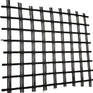 Quality 100-200kN High Tensile Fiberglass Geogrid Coated Bitumen Grid for Airport Construction wholesale